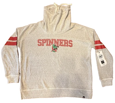 Lowell Spinners MiLB '47 Offsides Funnelneck Sweatshirt in Gray medium (028) - Image 1 of 4
