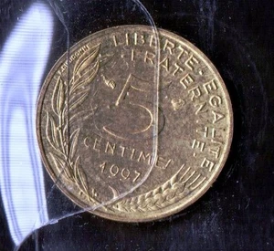 S679: Moneta Coin FRANCIA 5 Centimes 1997 - Picture 1 of 1