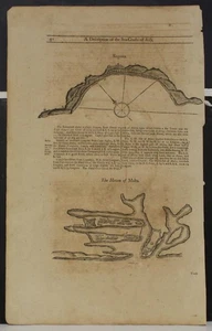 VALLETTA MALTA 1756 MOUNT & PAGE UNUSUAL ANTIQUE COPPER ENGRAVED SEA CHART - Picture 1 of 1