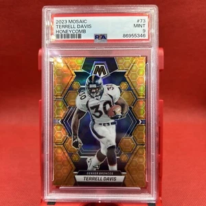 2023 Panini Mosaic Terrell Davis SSP Honeycomb Denver Broncos PSA 9 POP 1 - Picture 1 of 4