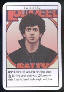 Lou Reed Pop Rock Tarot Trading Card 2019 Mint
