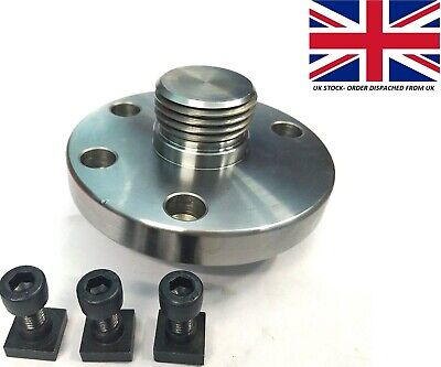 100 Mm Back Plate Adaptor With Boxford Thread +T Nuts - UK FULFILLED • 25.18£
