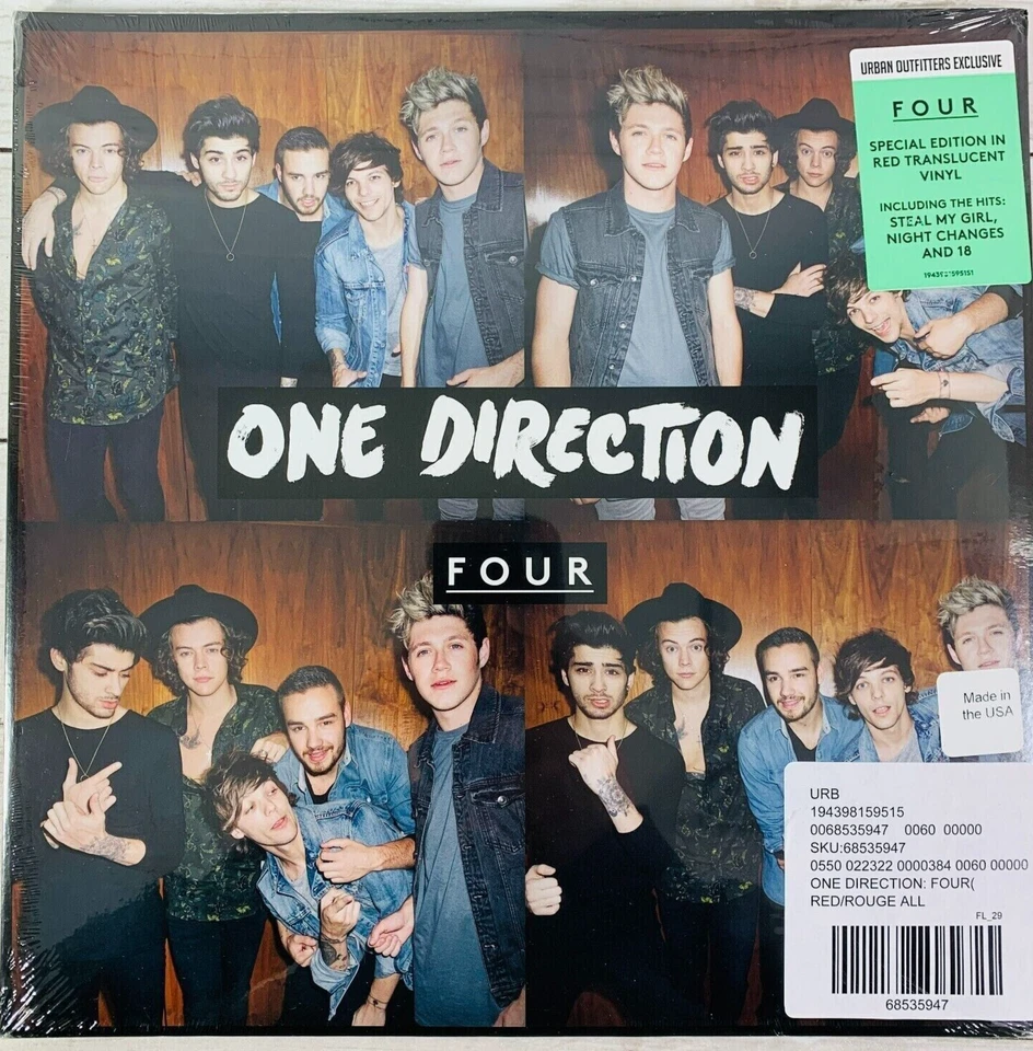 One Direction - FOUR ( Deluxe ) Limited Exclusive Translucent Red 2XLP Vinyl LP - Image 1 of 1