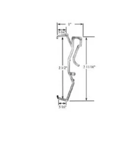 PICK-A-PACK SIZE - 2 1/2" Single Slat VALANCE CLIPS for 2" FAUX WOOD Mini BLINDS - Picture 1 of 9