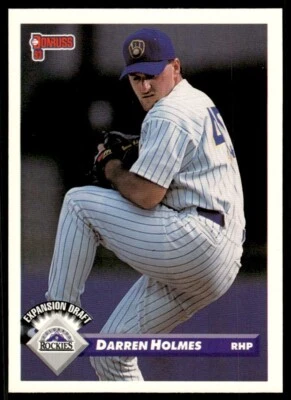 1993 Donruss Baseball Card Darren Holmes Colorado Rockies #779 - Image 1 of 2
