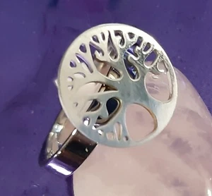 Anello ALBERO della VITA Mis.17 ACCIAIO 316L Anallergico Donna Gioielli Unisex - Imagen 1 de 3