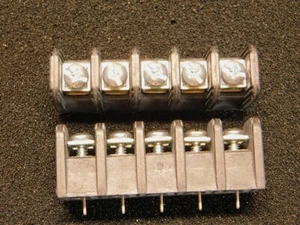 5 Buchanan SSB7FP050202 5P Dual Barrier Wire to Board Terminal Strips 11.1mm P - Picture 1 of 2