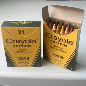 VINTAGE CRAYOLA BLEISTIFTE 24 BRILLANTE FARBEN BINNEY & SMITH 1985 - Bild 1 von 4