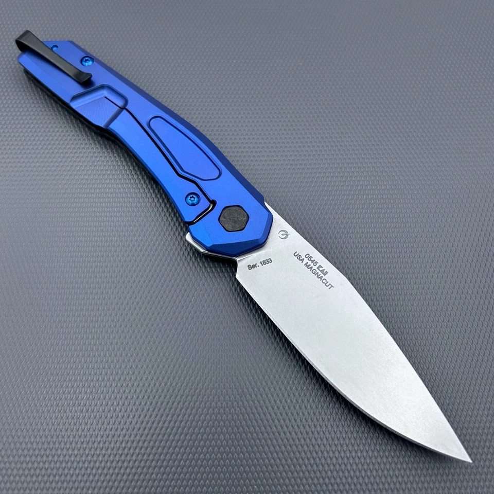 Zero Tolerance ZT0545 Flipper Folder Magnacut steel ZT 0545 - 3.25" B.Blast blue - Image 1 of 1