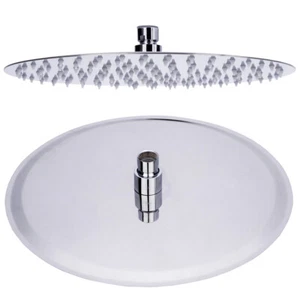 Edelstahl Poliert Regenschauer Regenbrause Duschkopf Brausekopf Ø25 cm Sanlingo - Bild 1 von 2