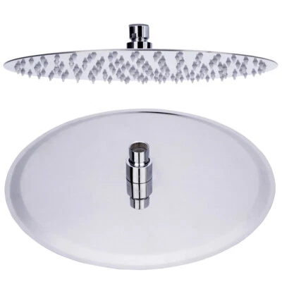 Edelstahl Poliert Regenschauer Regenbrause Duschkopf Brausekopf Ø25 cm Sanlingo