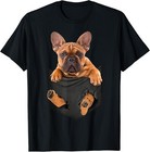 French Bulldog In a Pocket Mid T Shirt Dog Inside Me Gift Unisex T-Shirt