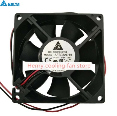 Delta AFB0824HH Axial Fan DC 24V 0.15A 80*80*25mm 2-Wire Inverter Cooling Fan - Image 1 of 4