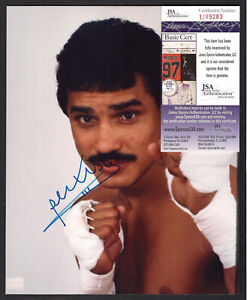 Alexis Arguello Autographed 8x10 color Photo-JSA COA-Boxer-All Time Great D-2009