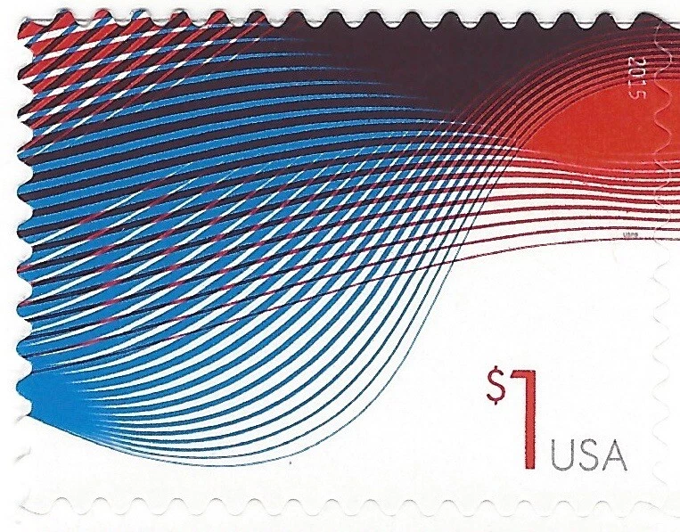 SCN 4953,  2015 $1 Patriotic Wave - Image 1 of 1
