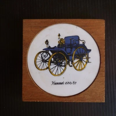 HAMMEL 1886 1887 France Automobile Old Miniature Under Glass Vintage N7481 - Image 1 of 4