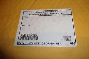 Siemens FS-UK 500-649463 nuovo - Foto 1 di 1