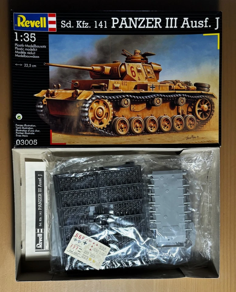REVELL 03005 - Sd.Kfz. 141 PANZER III Ausf. J - 1/35 PLASTIC KIT - Immagine 1 di 1