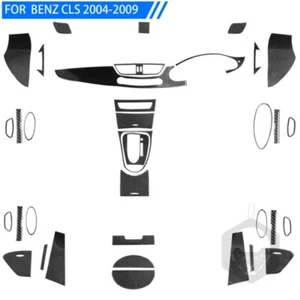 RHD Soft Carbon Fiber Exterior & Interior Cover Trim Kit for Benz CLS C219 04-09 - Picture 1 of 1