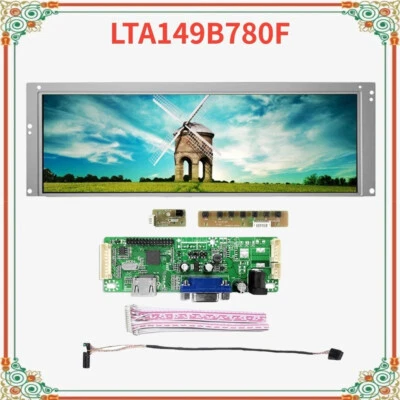 Ultrawide Auxiliary Monitor Bar 14.9" 1280X390 LCD Display HDMI VGA Driver Board - Image 1 of 4