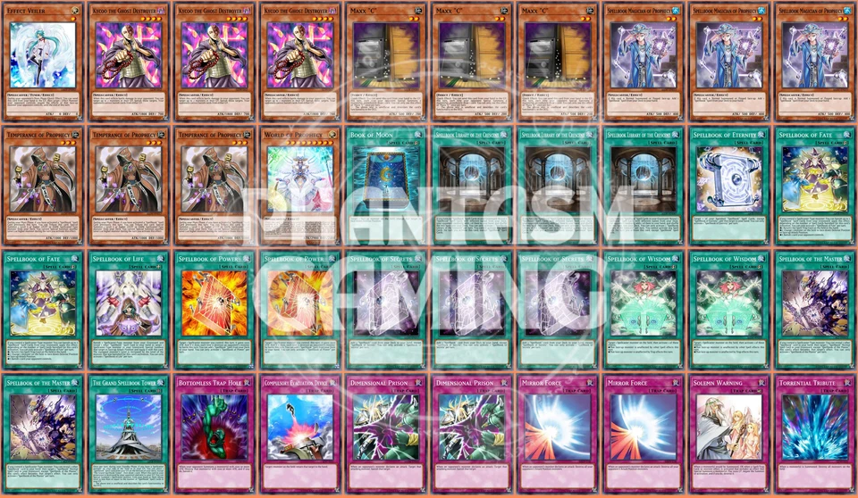 Spellbook Deck Maxx "C" Magician Prophecy Wisdom Yugioh - Image 1 of 1