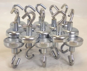 Lot of 20 SLIM HOOK Neodymium Hook Magnets - 25 Pound Pull Force - 02 - Picture 1 of 5