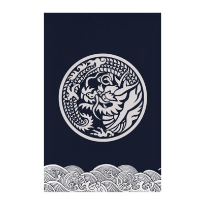 1x Cortina de puerta Noren corta japonesa colgante bandera cenefa cortina de puerta de salón Foto 1 de 4