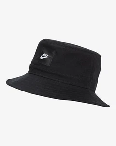 New Nike Youth Bucket Hat Boys / Girls CZ6125 Black M/L shoes cap sun kids - Picture 1 of 2