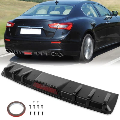 Parachoques trasero difusor de labios aletas de tiburón alerón divisor aletas para Maserati Gran Ghibli Foto 1 de 4