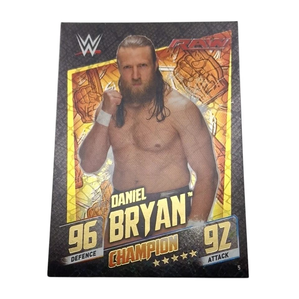 Daniel Bryan Champion #5 WWE Topps Slam Attax Then Now Forever Card 2015 - Image 1 of 4