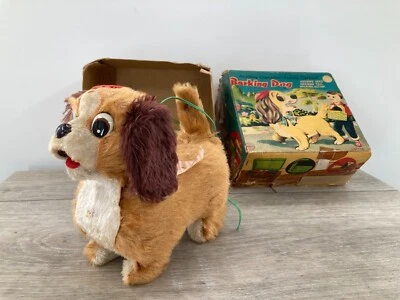 Juguetes Linemar de colección juguete a batería ladrando pasear perro línea Mar 1950s Foto 1 de 4