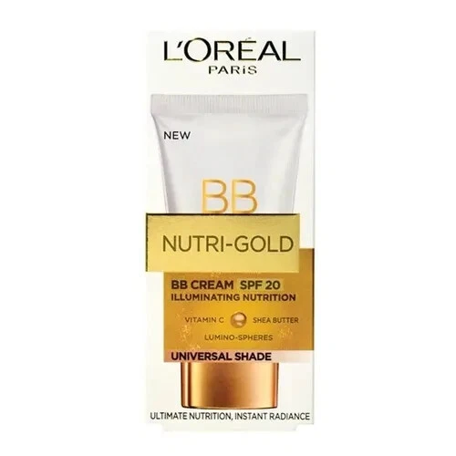 L'Oreal Nutri-Gold BB Creme SPF 20 Universal Schatten SPF20 Beschädigt Box - Bild 1 von 1