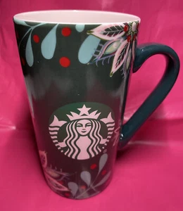 Tazza da caffè Starbucks 2020 Natale ceramica alta 12 oz verde, usata - Foto 1 di 5