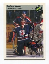 1993 Classic Pro Andrew Verner Signed Card Hockey Autograph NHL AUTO #84