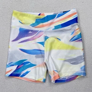 DSG Girls Youth 3" Performance Tights Shortie Shorts Size M Summer Watercolor - Picture 1 of 9