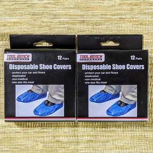 Tool Bench Hardware, Disposable Shoe Cover, 24 Pairs Pack, Lot of 2 - Picture 1 of 3