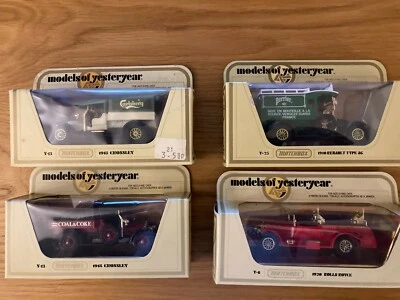 Matchbox Models of Yesteryear Series 4 - Y-6, Y25 & Y13 (x2) Different Liveries - Image 1 of 4