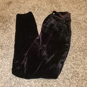 NWT Joie Farah High Waisted Velvet Pants Black 0 - Picture 1 of 5