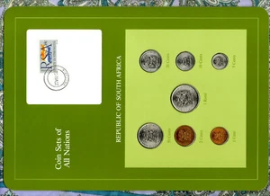 Coin Sets of All Nations South Africa UNC All 1986 but 1,20 cents 1985 - Picture 1 of 4
