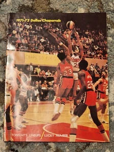 Dallas Chaparrals ABA Program 1971-72 - Picture 1 of 3