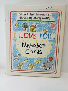 Carte Alfabeto 26 Carte 8x10 Espositore Laminato Pre Scuola Asilo *difetto - Foto 1 di 8