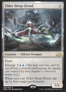 2X ELDER DEEP-FIEND 005/205 ELDRITCH MOON MTG MAGIC LP X2 - Picture 1 of 1