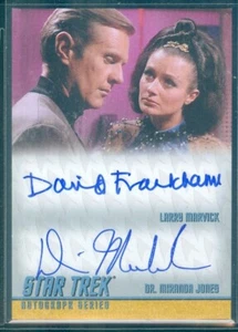 Star Trek TOS Heroes & Villains ( DA33 ) Frankham / Muldaur Dual Autograph Card - Picture 1 of 1