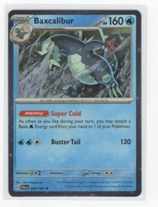 Pokemon Paldea Evolved Baxcalibur 060/193 Cosmos Holo EXCLUSIVO - Imagen 1 de 1
