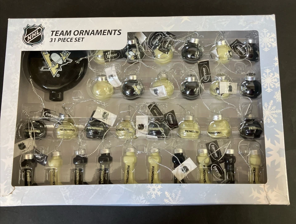 Pittsburgh Penguins Holiday Ornaments Set de 30 NHL Team Sports Forever Foto 1 de 4