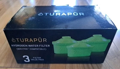 New Turapur Hydrogen Water Filters 3 PACK For Water Pitcher Factory Sealed - Image 1 of 4