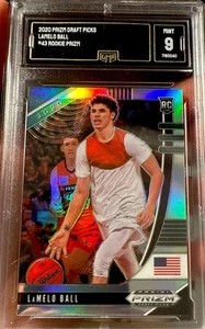 2020 Panini Prizm Lamelo Ball Rookie Prizm Silver Draft Mint 9 Hornets Star - Picture 1 of 3
