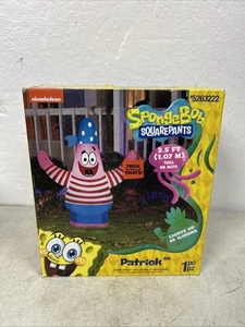 NUOVO Gemmy Nickelodeon SpongeBob 3,5 piedi Patrick Halloween gonfiabile cortile - Foto 1 di 3