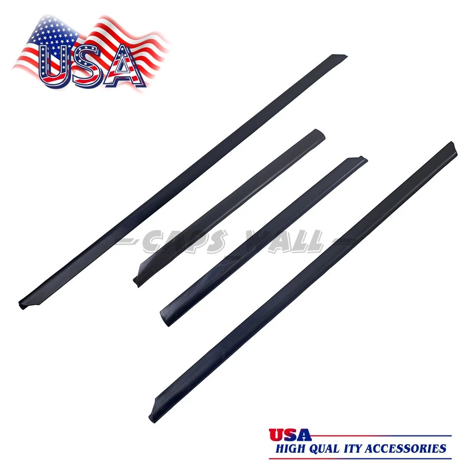 4PCS Lower Side Door Molding Trim Cover For 96-01 AUDI A4 Quattro  8D0853959B01C - Image 1 of 4