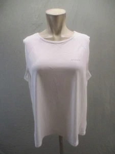 Columbia Größe XL Damen Weiß Ärmellos Rundhals Outdoor Activewear Top 962 - Bild 1 von 9